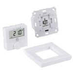 Homematic IP Nástěnný termostat se senzorem vlhkosti a spínaným výstupem 230V – zápustná montáž — HmIP-BWTH
