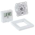 Homematic IP Nástěnný termostat se senzorem vlhkosti a spínaným výstupem 24V – zápustná montáž — HmIP-BWTH24