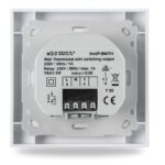 Homematic IP Nástěnný termostat se senzorem vlhkosti a spínaným výstupem 24V – zápustná montáž — HmIP-BWTH24