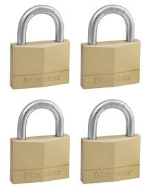 Visací zámek Master Lock — 50mm (4 ks / blistr)