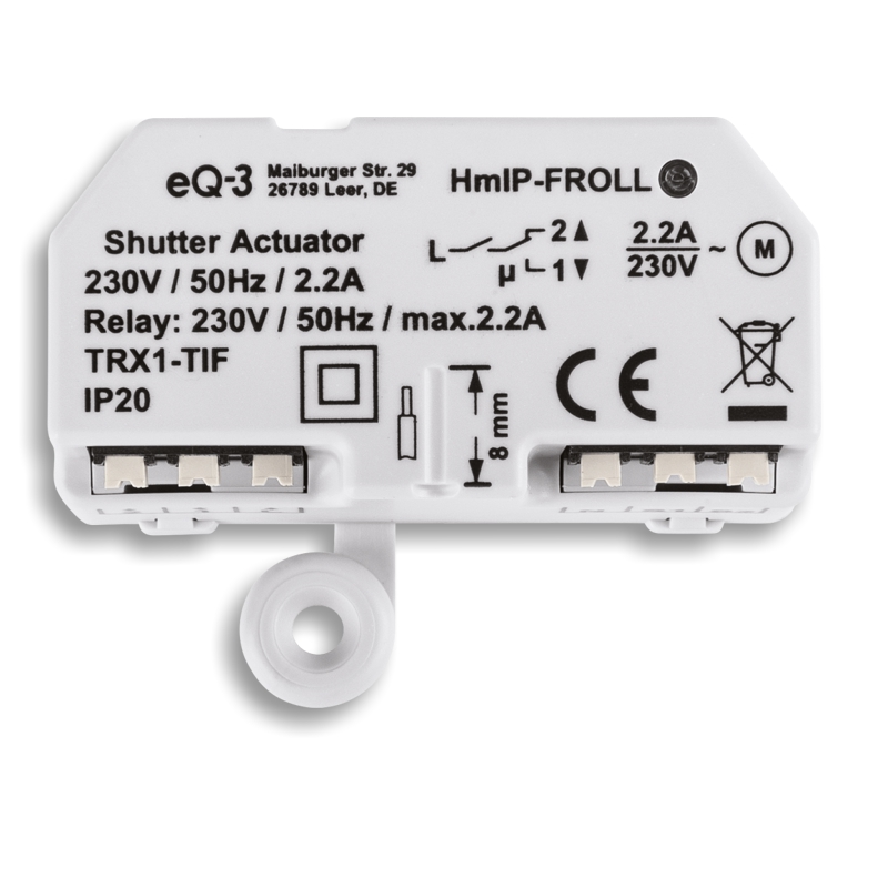 Homematic IP Roletový akční člen — skrytá montáž — HmIP-FROLL