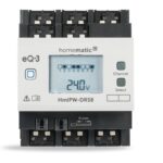 Homematic IP Drátový spínací akční člen s LCD — až 80A, na DIN lištu, 8 kanálů — HmIPW-DRS8