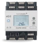 Homematic IP Drátový vstupní modul s LCD — na DIN lištu, 32 kanálů — HmIPW-DRI32