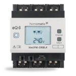 Homematic IP Drátový žaluziový akční člen s LCD — na DIN lištu, 4 kanály — HmIPW-DRBL4