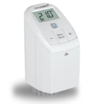 Homematic IP Termostatická hlavice Basic (UK) — HmIP-eTRV-B-UK — Obrácený displej pro horizontální čtení