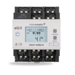 Homematic IP Žaluziový akční člen s LCD — na DIN lištu, 4 kanály — HmIP-DRBLI4