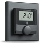 Homematic IP Nástěnný termostat se senzorem vlhkosti, antracit — HmIP-WTH-A