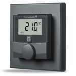 Homematic IP Nástěnný termostat se senzorem vlhkosti, antracit — HmIP-WTH-A
