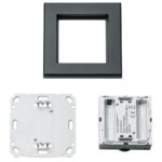 Homematic IP Nástěnný termostat se senzorem vlhkosti, antracit — HmIP-WTH-A
