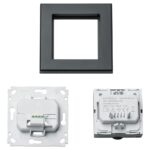 Homematic IP Drátový termostat se senzorem vlhkosti, antracit — HmIPW-WTH-A