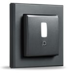 Homematic IP PIR detektor pohybu —  pro 55 mm rámeček, vnitřní, antracit — HmIP-SMI55-A