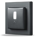 Homematic IP PIR detektor pohybu —  pro 55 mm rámeček, vnitřní, antracit — HmIP-SMI55-A