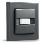 Homematic IP Drátový PIR detektor pohybu — pro 55 mm rámeček, vnitřní, antracit — HmIPW-SMI55-A