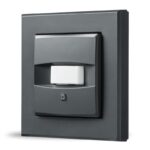 Homematic IP Drátový PIR detektor pohybu — pro 55 mm rámeček, vnitřní, antracit — HmIPW-SMI55-A
