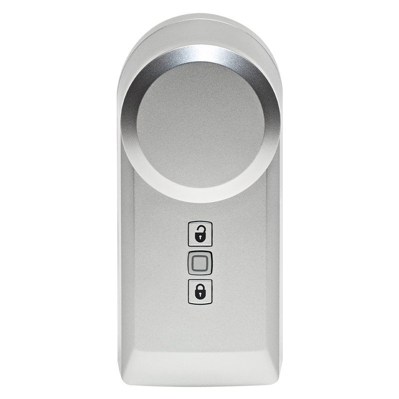 Homematic IP Pohon dveřního zámku, stříbrný — HmIP-DLD-S