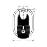 Diskový visací zámek Master Lock 189EURD