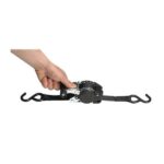 Upínací popruhy se zatahovací ráčnou a háčky Master Lock — 300 cm (2 ks/blistr)