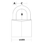 Visací zámek Master Lock z pevného hliníku 3430EURDWAVE — 30mm