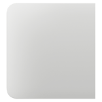 Ajax SideButton (1-gang/2-way) — Boční tlačítko, bílá