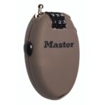 Zatahovací kabelový zámek 4603EURD Master Lock — hnědý