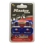 Visací zámek Master Lock TSA — modrý (2 ks / blistr)