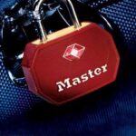 Visací zámek Master Lock TSA — červený (2 ks / blistr)