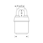 Visací zámek Master Lock PRO do extrémních podmínek — 67mm