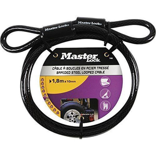 Ohebné ocelové lanko Master Lock 78EURD — 180cm x 1cm