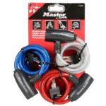 Spirálový zámek na kolo Master Lock — 1,8m (3 ks / blistr)