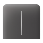 Ajax SideButton (2-gang) vertical — Boční dvou tlačítko, vertikální instalace, šedá