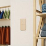 Ajax SideButton (1-gang) vertical — Boční tlačítko, vertikální instalace, bílá