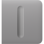 Ajax SideButton (Dimmer) — Boční kryt stmívatelného tlačítka, mlhová
