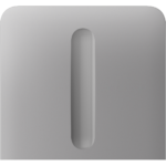 Ajax SideButton (Dimmer) vertical — Boční kryt stmívatelného tlačítka, vertikální instalace, mlhová