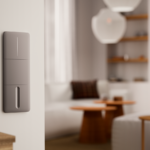 Ajax SideButton (Dimmer) vertical — Boční kryt stmívatelného tlačítka, vertikální instalace, mlhová