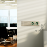Ajax SideButton (Dimmer) vertical — Boční kryt stmívatelného tlačítka, vertikální instalace, olivová