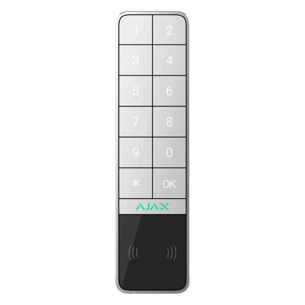 Ajax KeyPad Outdoor Jeweller (8EU) ASP, bílá