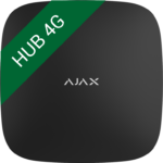 SET Ajax StarterKit 4G + SpaceControl — ZDARMA, černá