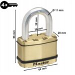 Mosazný visací zámek — Master Lock Excell — 64mm