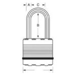 Titanový visací zámek — Master Lock Excell — 64mm