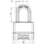 Kombinační visací zámek — Master Lock Excell — 56mm