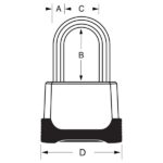 Kombinační visací zámek — Master Lock Excell — 56mm