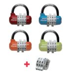 SET Kombinační visací zámek horizontální  Master Lock ( balení / 4 blistry)