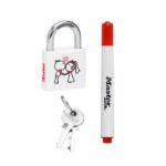 SET Visací zámek z pevného kovu Master Lock (balení / 6 blistrů)