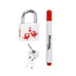 SET Visací zámek z pevného kovu Master Lock (balení / 6 blistrů)