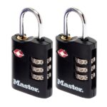 SET Kombinačních visacích zámků Master Lock TSA ( balení / 4 blistry)