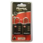 SET Kombinačních visacích zámků Master Lock TSA ( balení / 4 blistry)