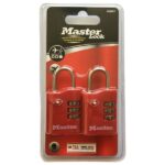 SET Kombinačních visacích zámků Master Lock TSA ( balení / 4 blistry)