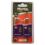 SET Kombinačních visacích zámků Master Lock TSA ( balení / 4 blistry)