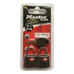 SET Visacích zámků Master Lock TSA ( balení / 4 blistry)