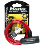 SET Spirálový zámek na kolo Master Lock — 1,8m (1 balení / 6 ks)